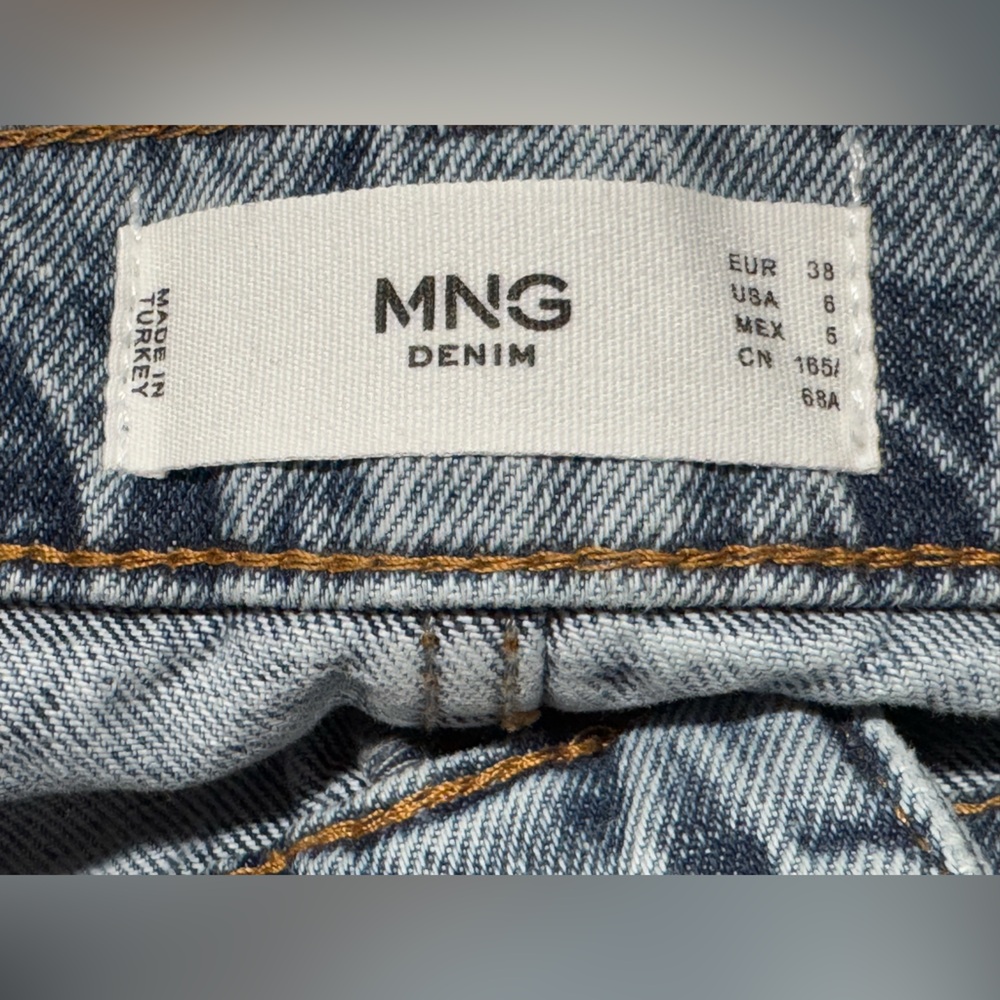 Mango High Rise Blue Jeans - Picture 8 of 8